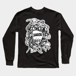 angry feminist bitch Long Sleeve T-Shirt